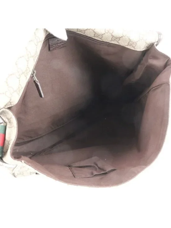 Gucci GG Supreme Sherry Line Leather Shoulder Bag Crossbody Messenger - Picture 7 of 11